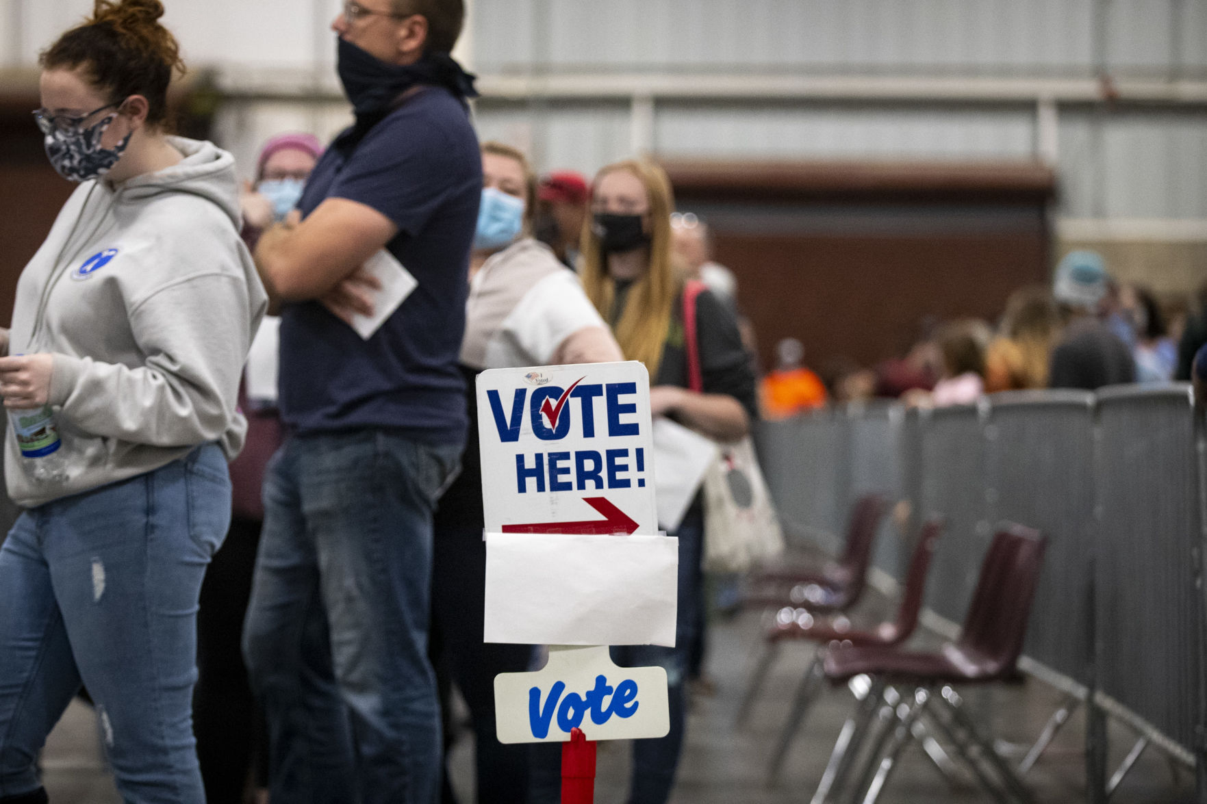 Voting at MetraPark